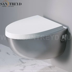S511.351 Подвесной унитаз настенный Хромированный A. e T. Italia OVAL Италия