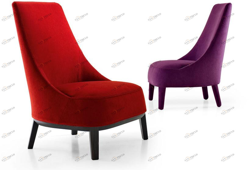 Maxalto Мягкое кресло из ткани с высокой спинкой Febo sun-id-1395007