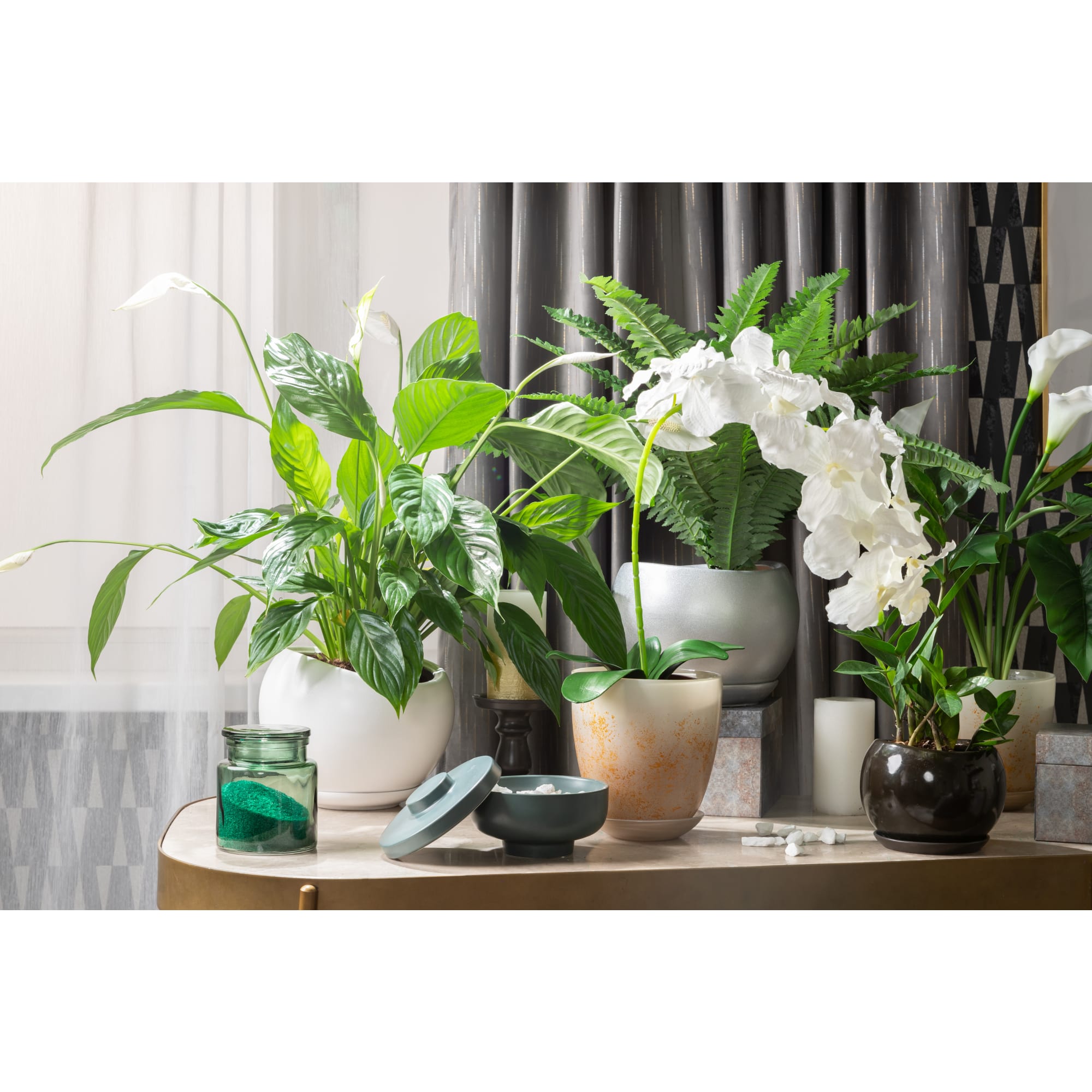 81932594 Горшок цветочный ø20 h18 см v3.5 л керамика чёрный Адель Santreyd - Вид №6