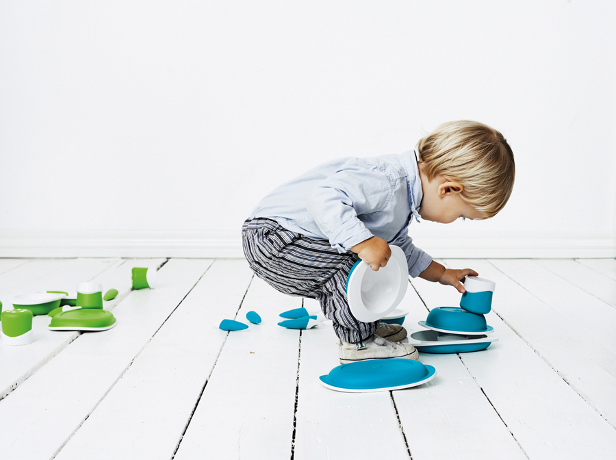 TD-6SET-B Набор столовый детский голубой FABRIKATORS  - Вид №3