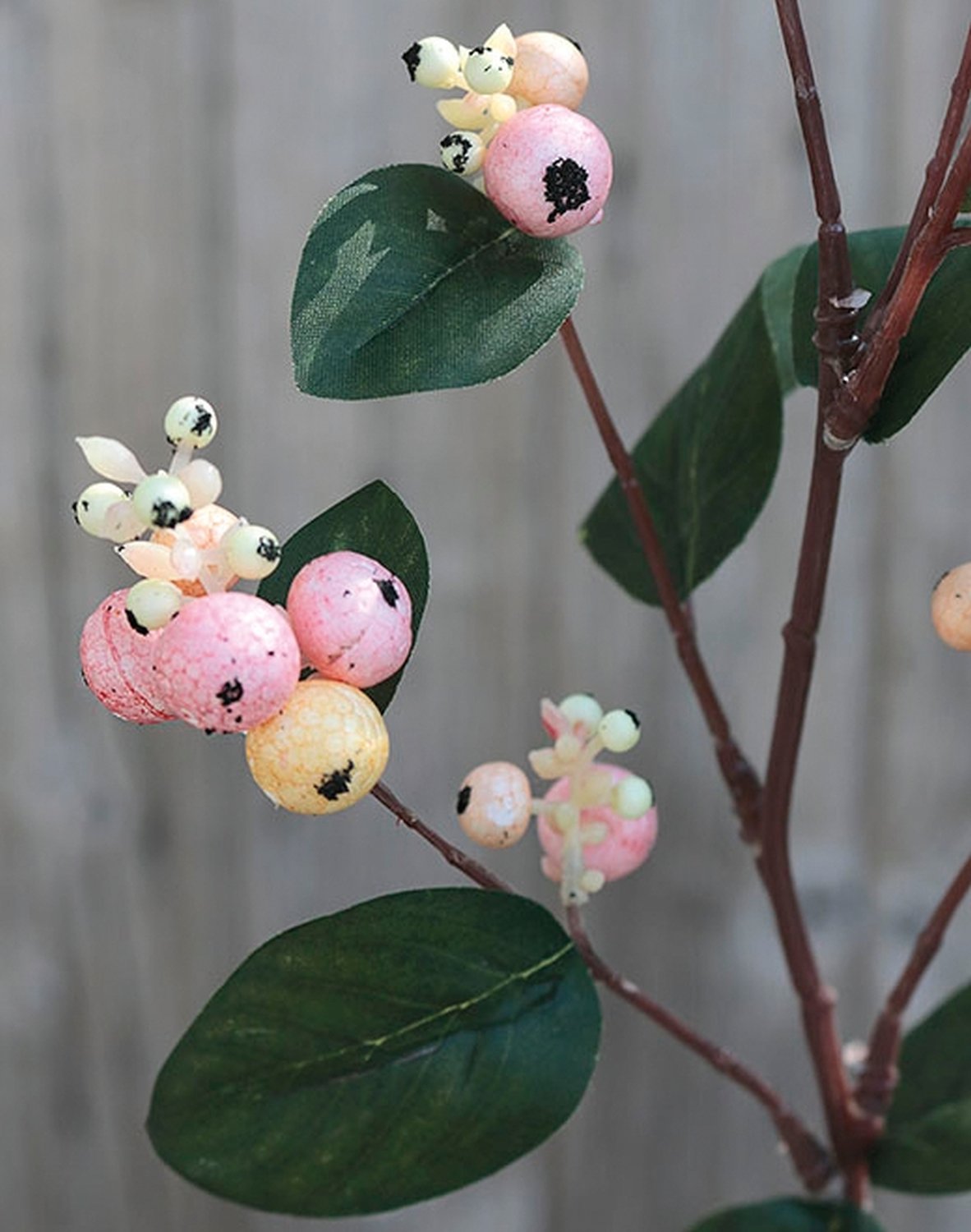 3768 510 a2 Искусственный стебель снежной ягоды, 48 см, розовый H-andreas  - Вид №2