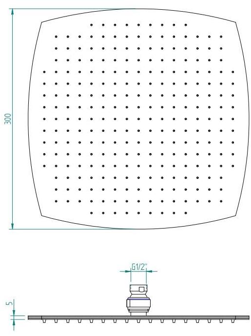 ZAZZERI Настенная лейка для душа из латуни с держателем Tango sun-id-1424250 - Вид №1