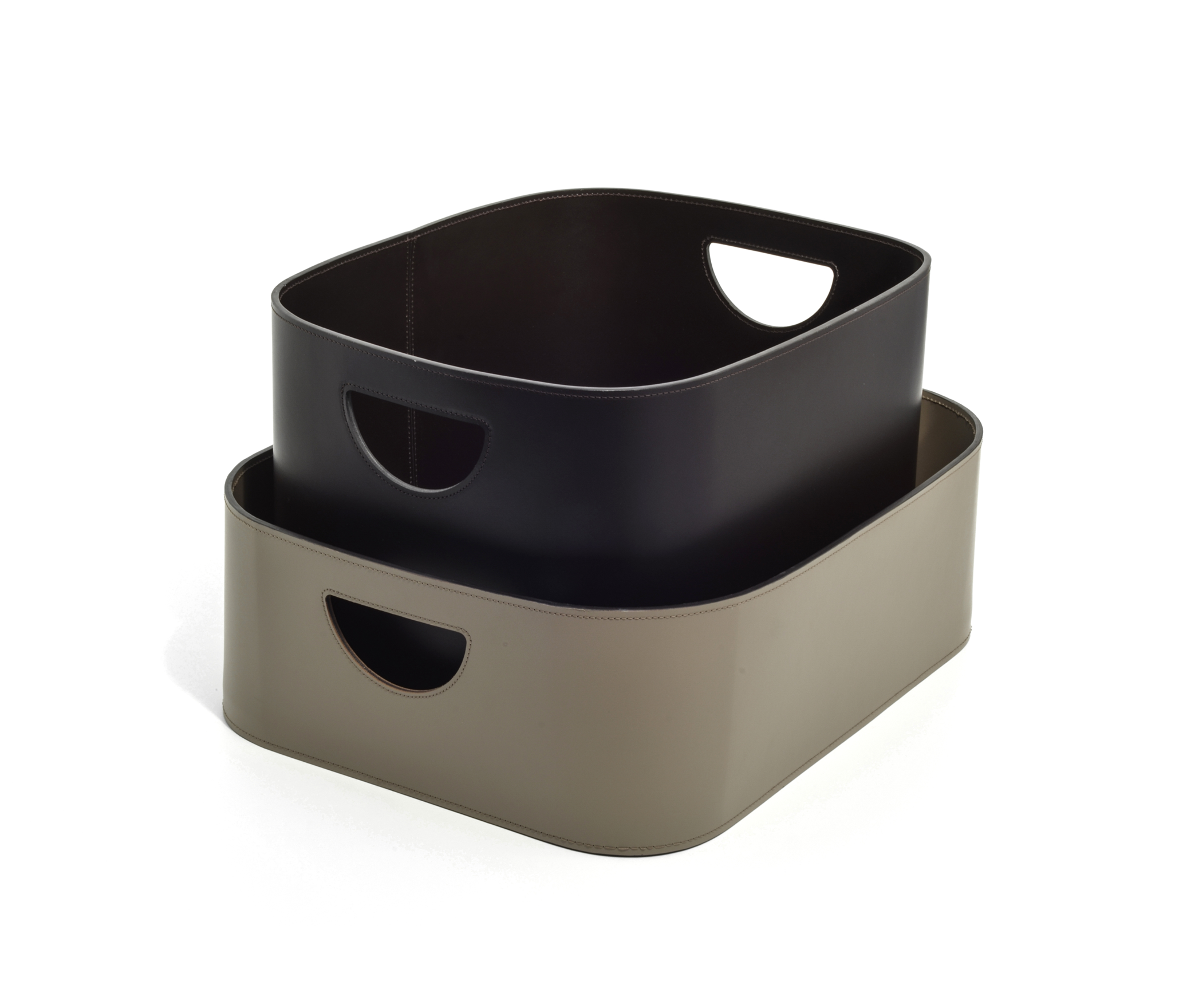 Большая коробка Rio - 46X42,5XH20 см / регенерированная кожа_coffee Pinetti 00.1252.082.015 - Вид №1