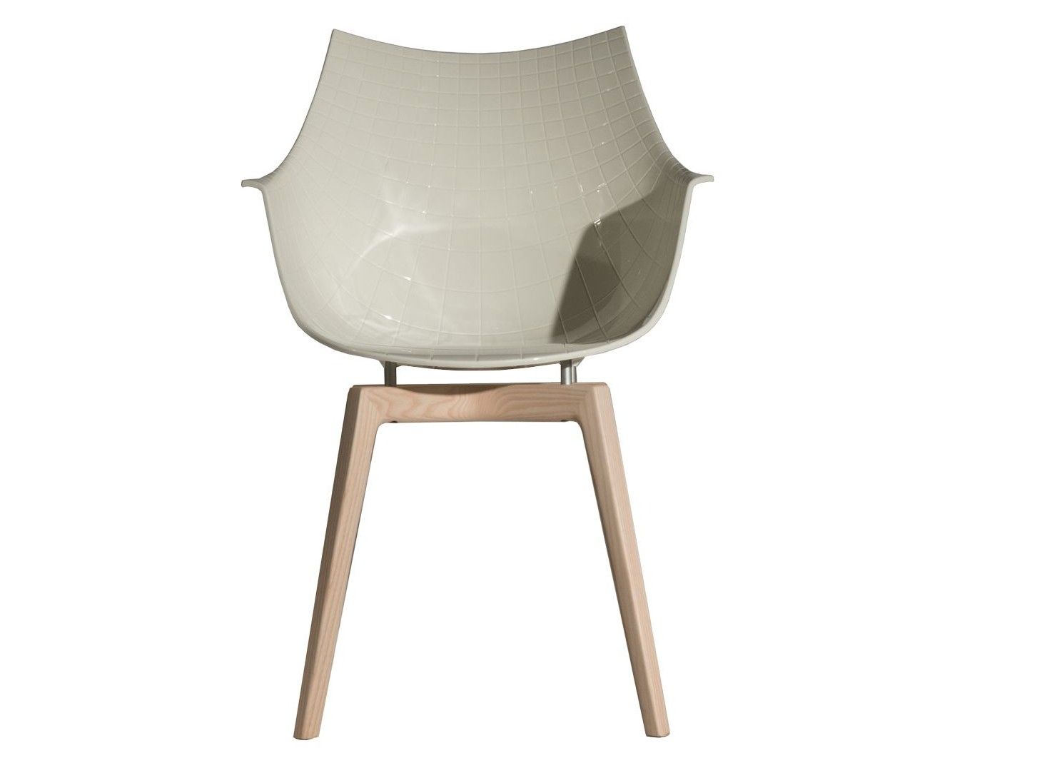 Стул из поликарбоната с основанием из ясеня Driade Meridiana ARCH-00106487