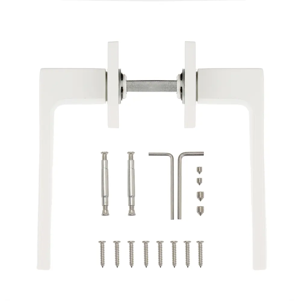 Дверные ручки ARMEX H-30110 для межкомнатных дверей, матовый белый 85083019 STLM-1382382 - Вид №1