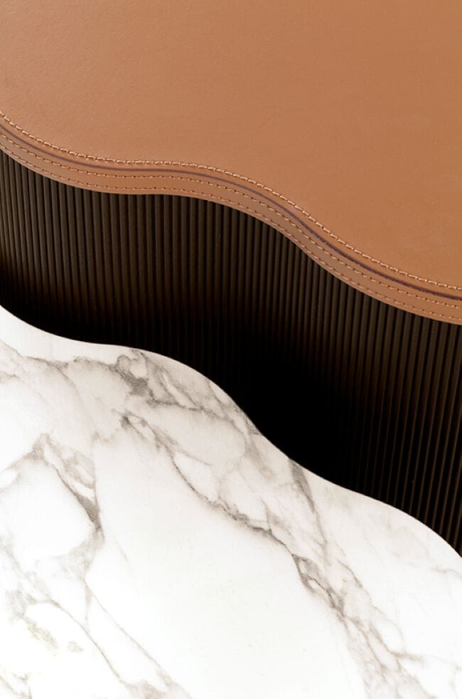 Низкий журнальный столик с кожаным или мраморным верхом Vibieffe Quite luxury ARCH-00147905 - Вид №15