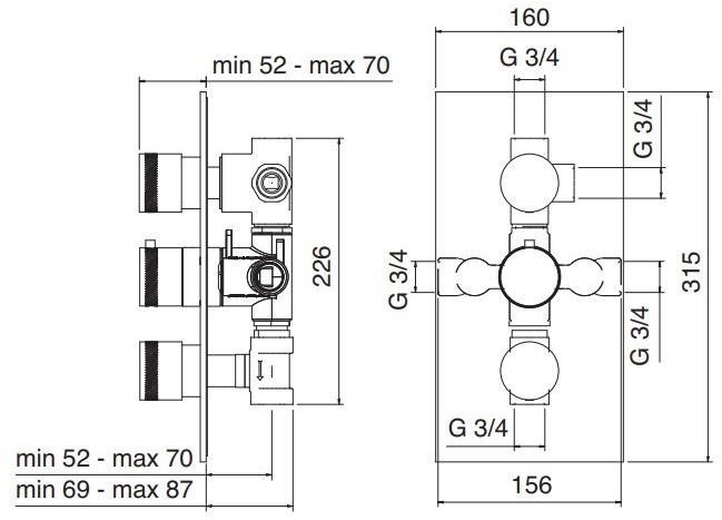 Rubinetterie Treemme X-change  7294vz  - Вид №1