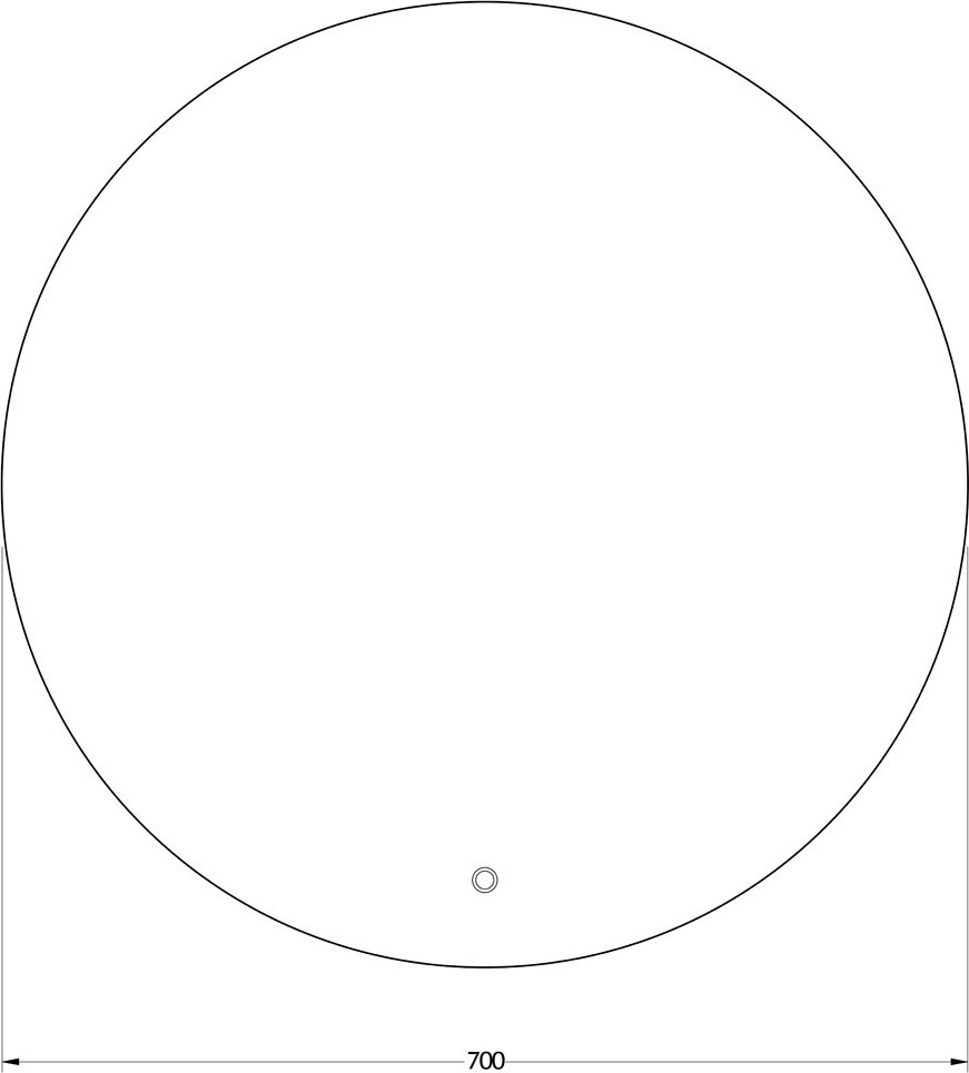 BY 2654 Зеркало с LED-подсветкой 18 W EVOFORM Ledshine - Вид №1