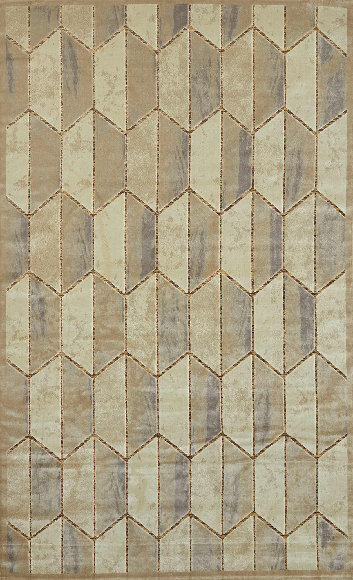 85570608 Ковер вискоза Рим 1074J 195x280 см цвет бежевый STLM-0063958 CTIM 