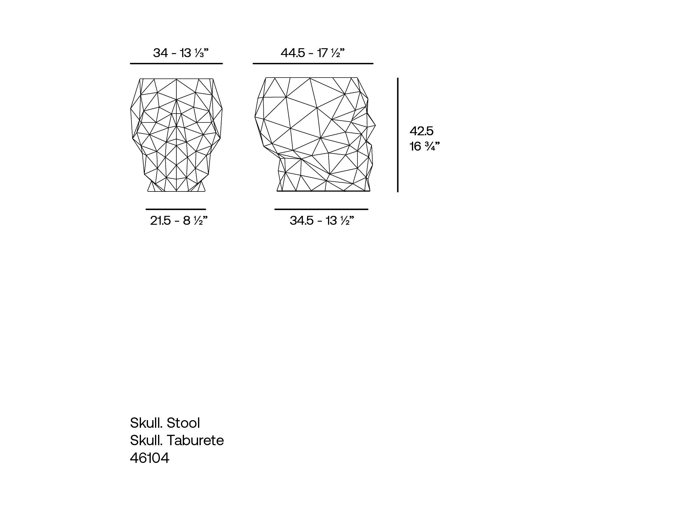 Полиэтиленовый садовый стул Vondom череп ARCH-00039314 - Вид №3