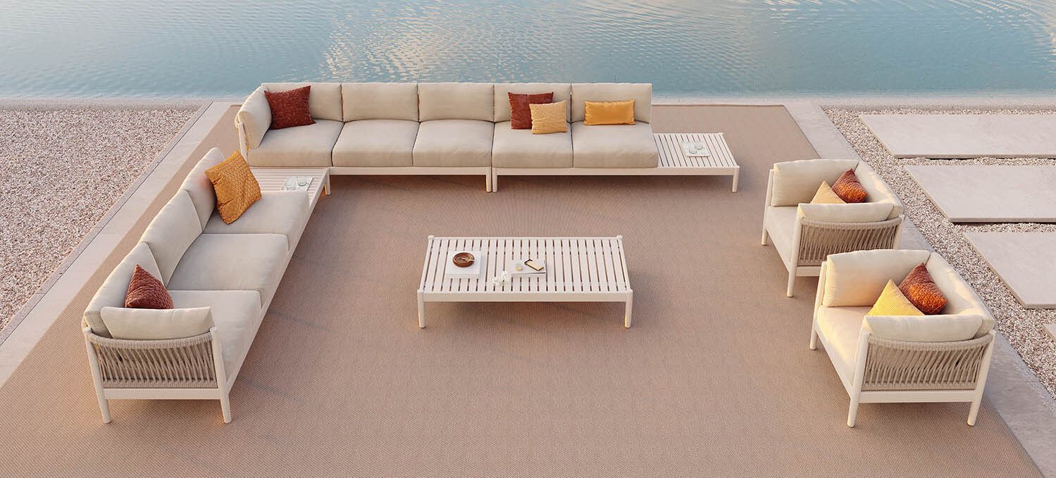 Алюминиевый прямоугольный садовый столик с порошковым покрытием Walters Georgica Aluminium ARCH-00062732 - Вид №3