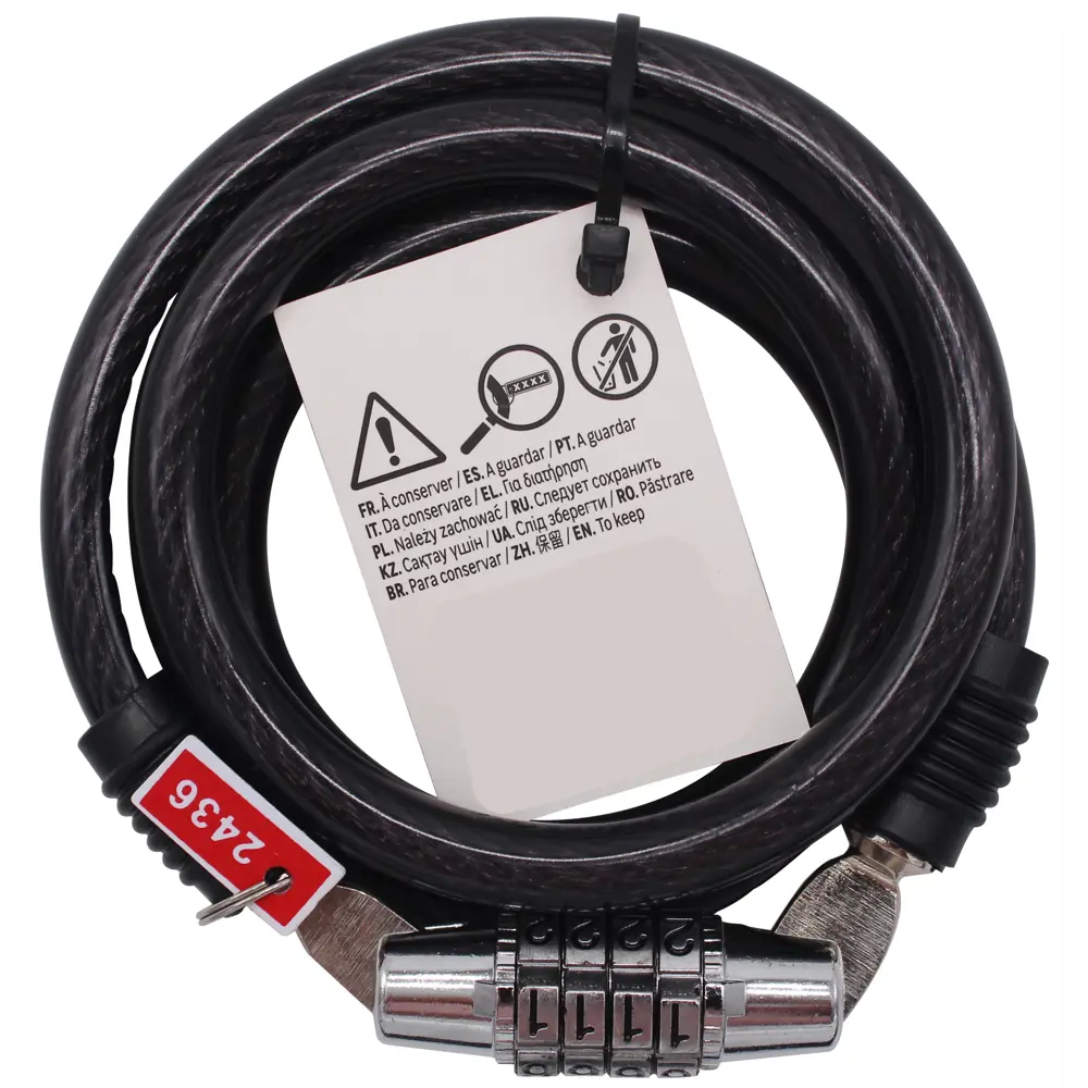 Кодовый велосипедный замок Santreyd со стальным тросом 1 метр 82247312 STLM-0023065 - Вид №2