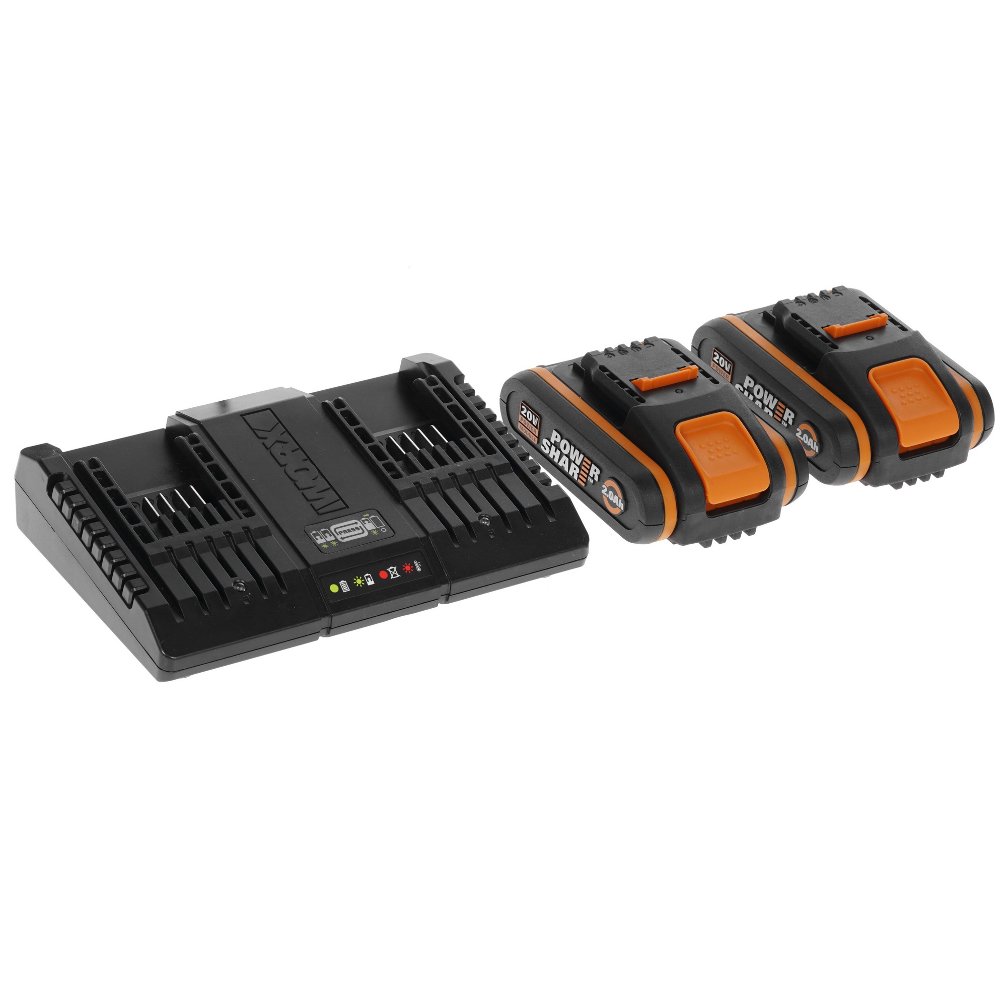Набор аккумуляторов с зарядным устройством WORX WA3610 PowerShare 20V 8143100 STDN-0116138