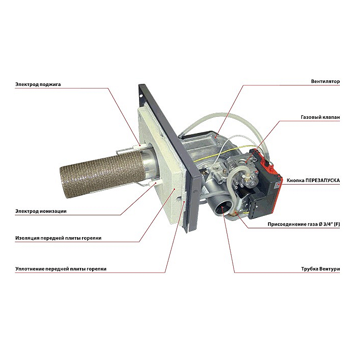 Горелка газовая ACV BG 2000-S 55 для DELTA PRO 237D0156 - Вид №2