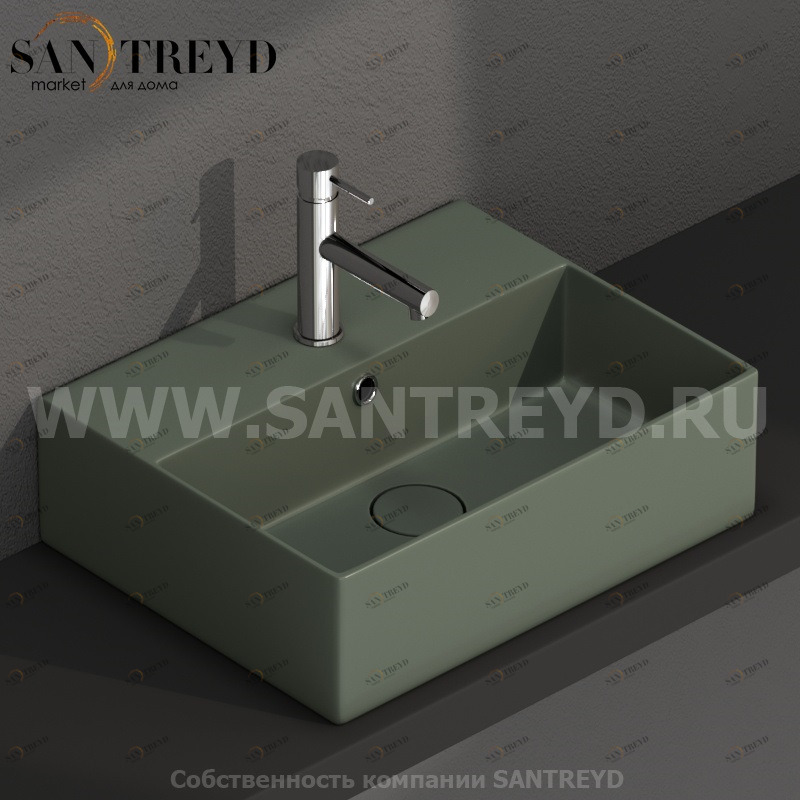 IN046FE Подвесная раковина настенная прямоугольная Ceramica Globo T-EDGE