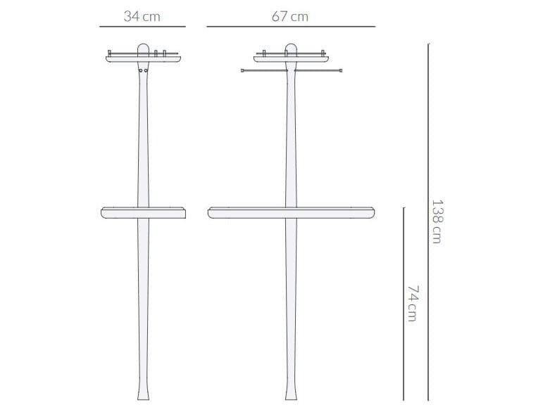 Мебель из темного мрамора Emperador и дерева NOMON Moments ARCH-00130759 - Вид №2