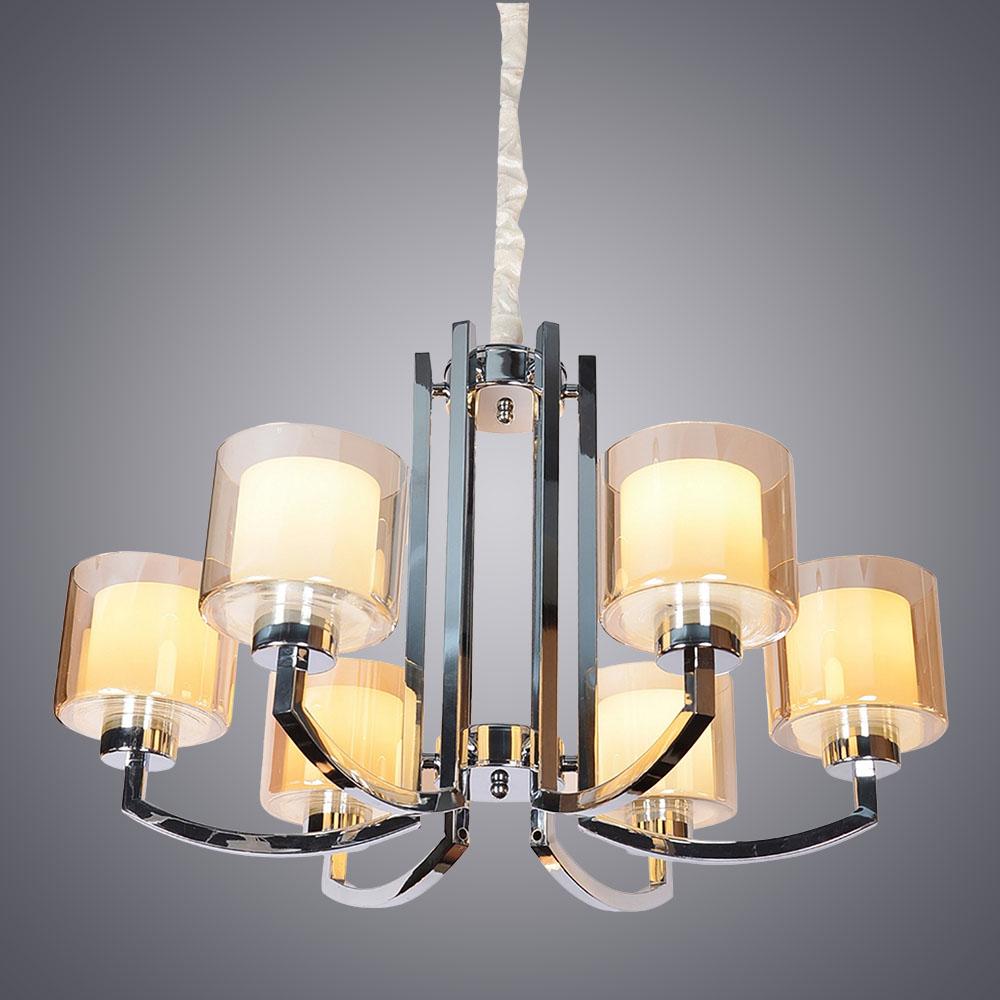 Подвесная люстра Omnilux Atessa OML-55903-06 OMNILUX ДИЗАЙНЕРСКИЕ, ATESSA 279713 Белый  - Вид №1