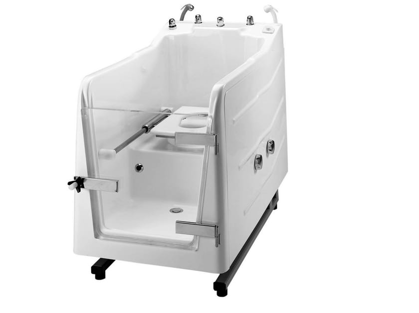 Стекловолоконная ванна со встроенным туалетом с дверью Ponte Giulio 700 ARCH-00113722