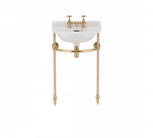 Gentry Home Таз большой белый Victorian Темное золото GH100409