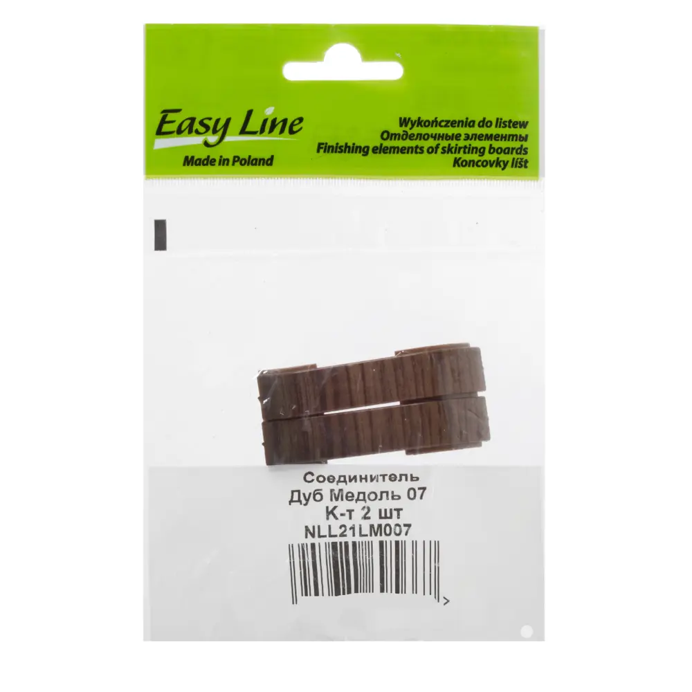 Соединитель для плинтуса Easy Line 07, Дуб Медоль, 2 шт. 13648367 STLM-2185308 Santreyd  - Вид №2