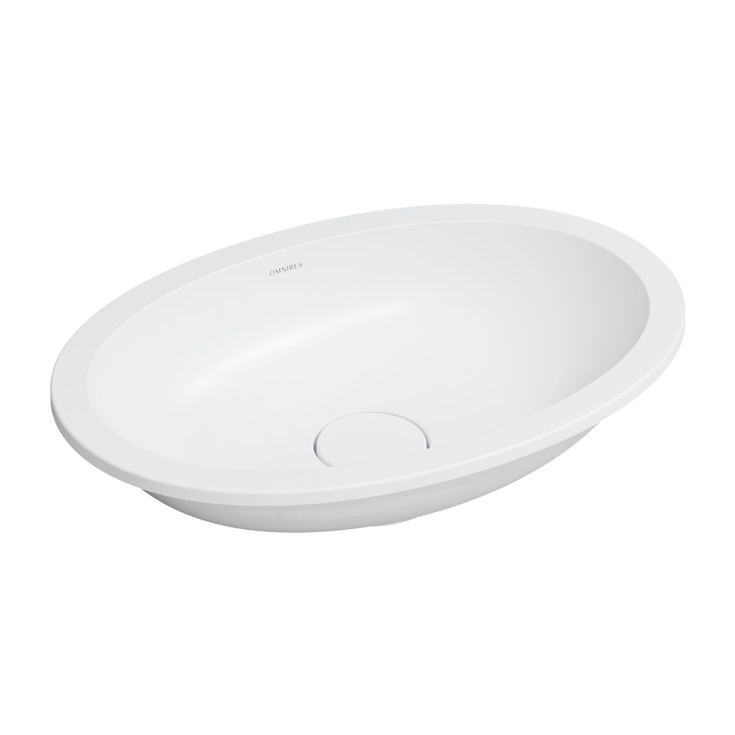 Встраиваемый умывальник из Овального композитного материала OMNIRES SHELL M+ SHELLUP ARCH-00143000 - Вид №20