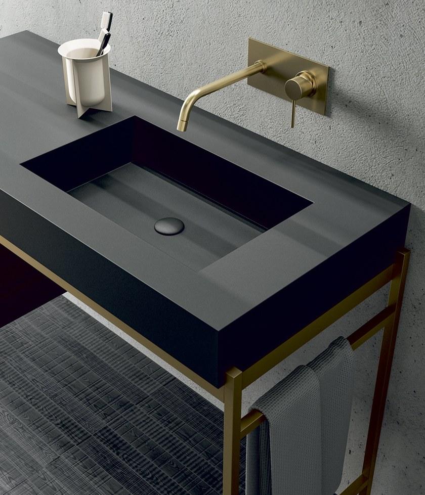 Birex Настенная тумба под умывальник из фанерованной древесины с ящиками Sidéro sun-id-1445780 - Вид №2