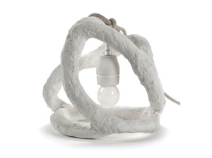 Напольная лампа из пестой бумаги