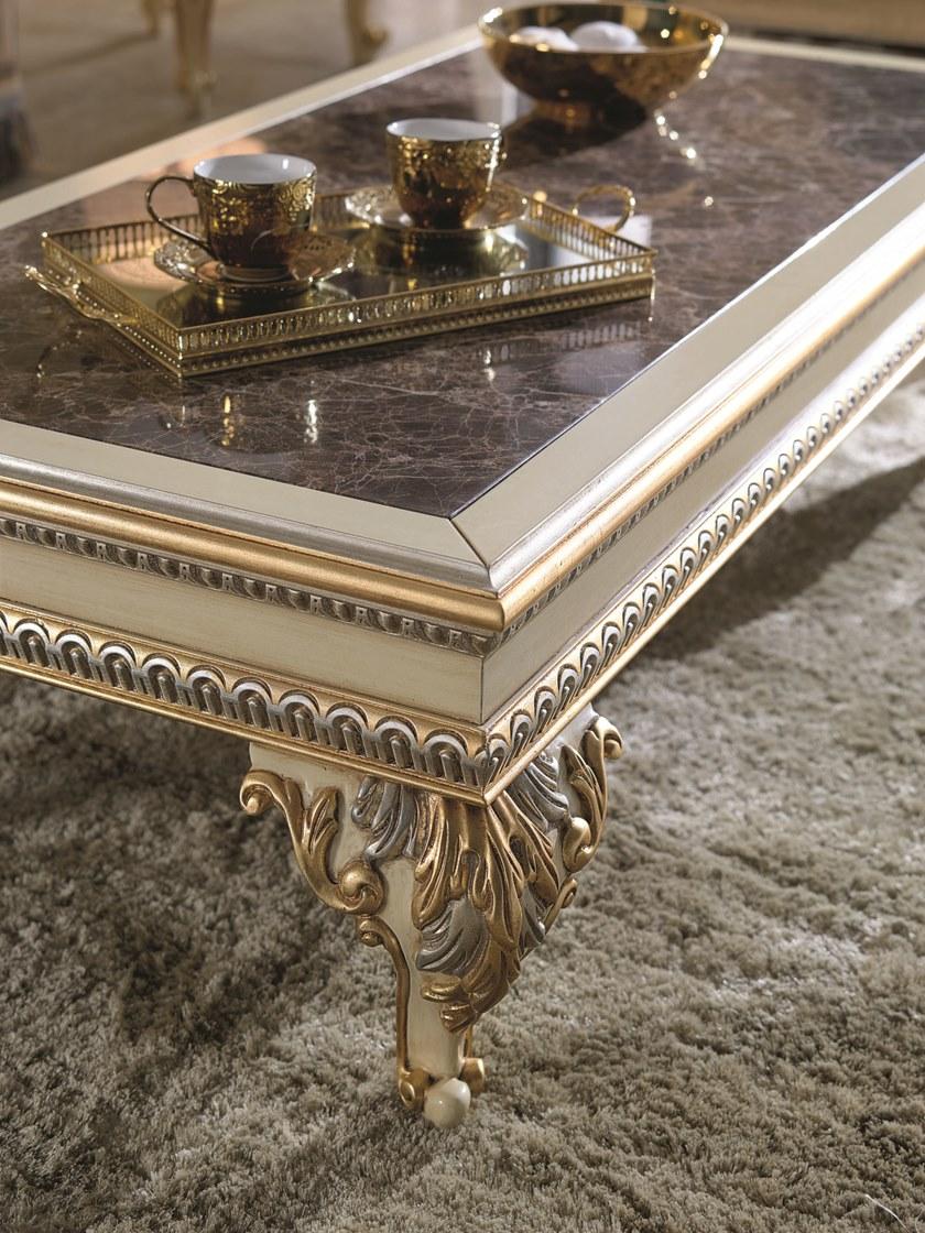 SCAPPINI & C Прямоугольный деревянный журнальный столик с мраморной столешницей 35th anniversary 2610-m - Вид №2