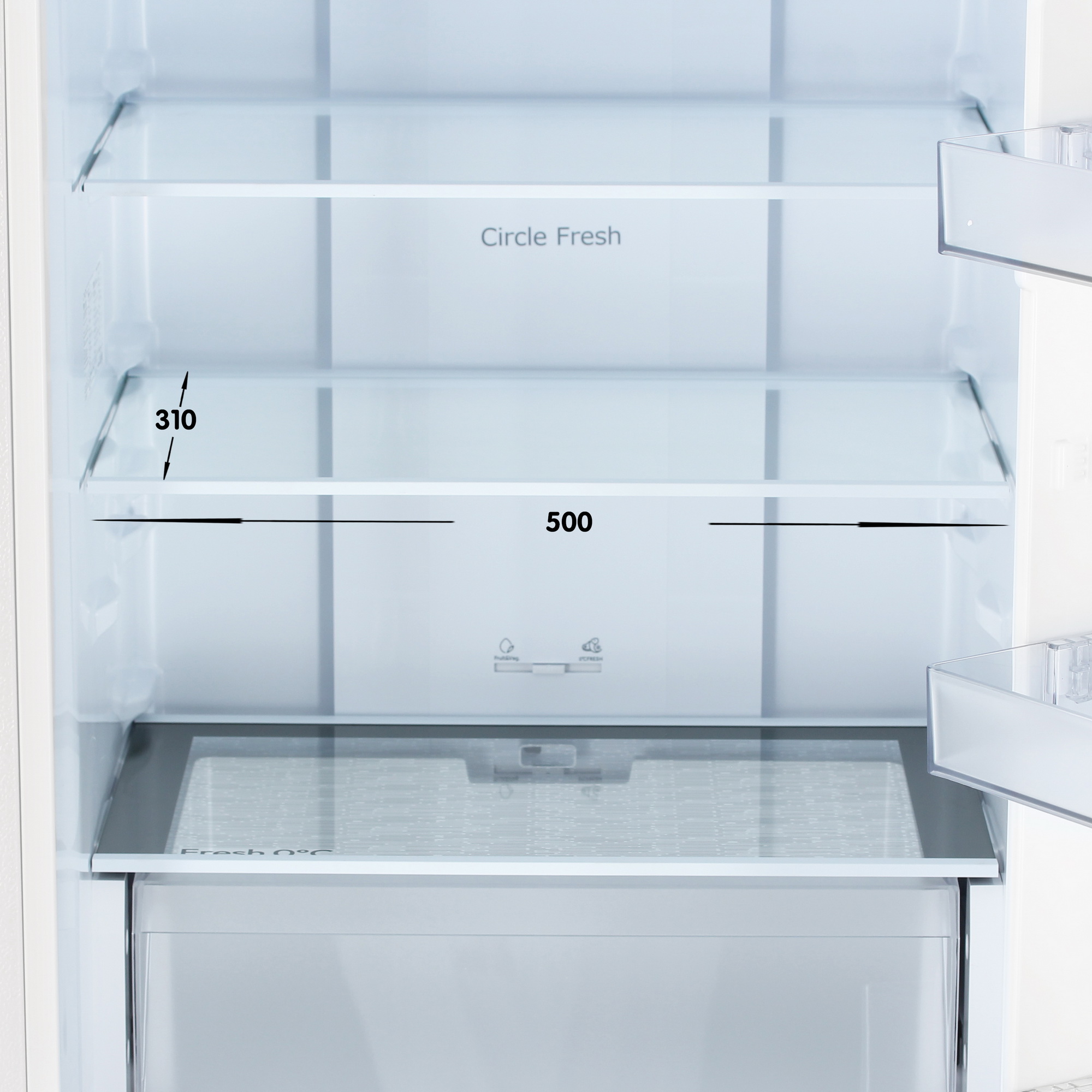 9248215 Холодильник с морозильником   Candy CFN6185WDC белый STDN-0028931 - Вид №8