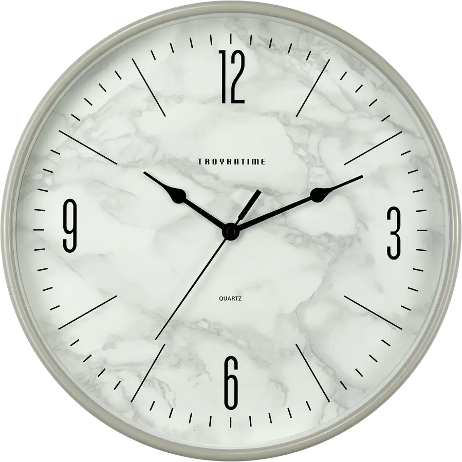 Настенные часы Troykatime «Мрамор» с элегантным дизайном 83544180