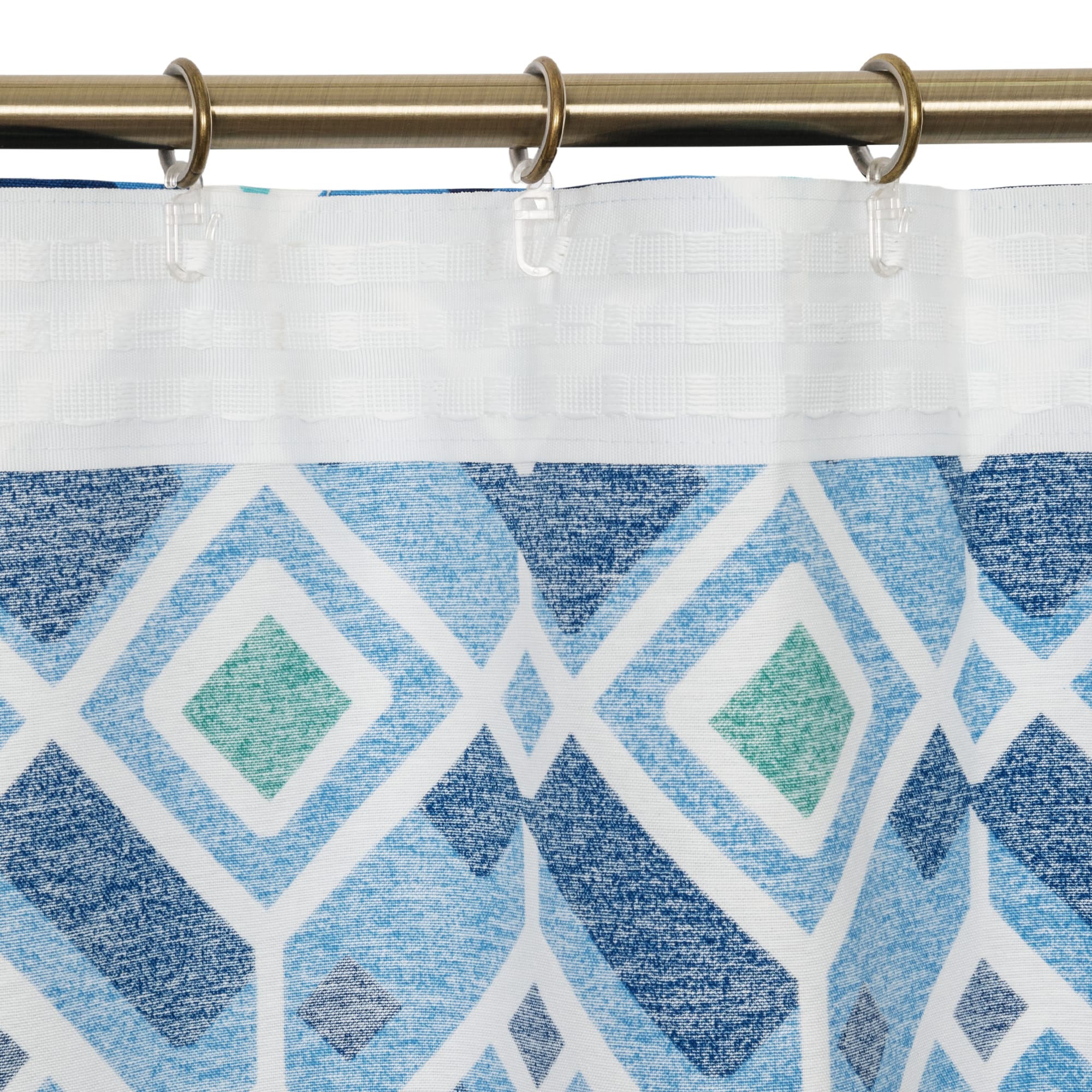 82135883 Штора на ленте «Adelina», 140х260 см, геометрия, цвет синий/голубой Santreyd  - Вид №3