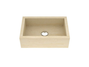 Умывальник с одной столешницей из камня Лечче