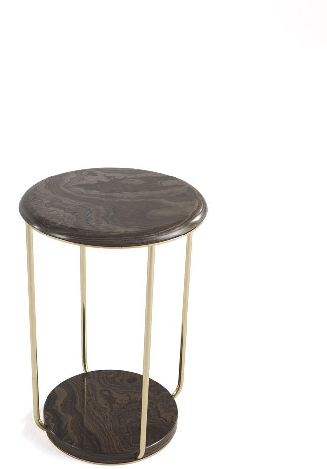 ETRO Home Interiors Круглый журнальный столик из мрамора sun-id-1403638 - Вид №3