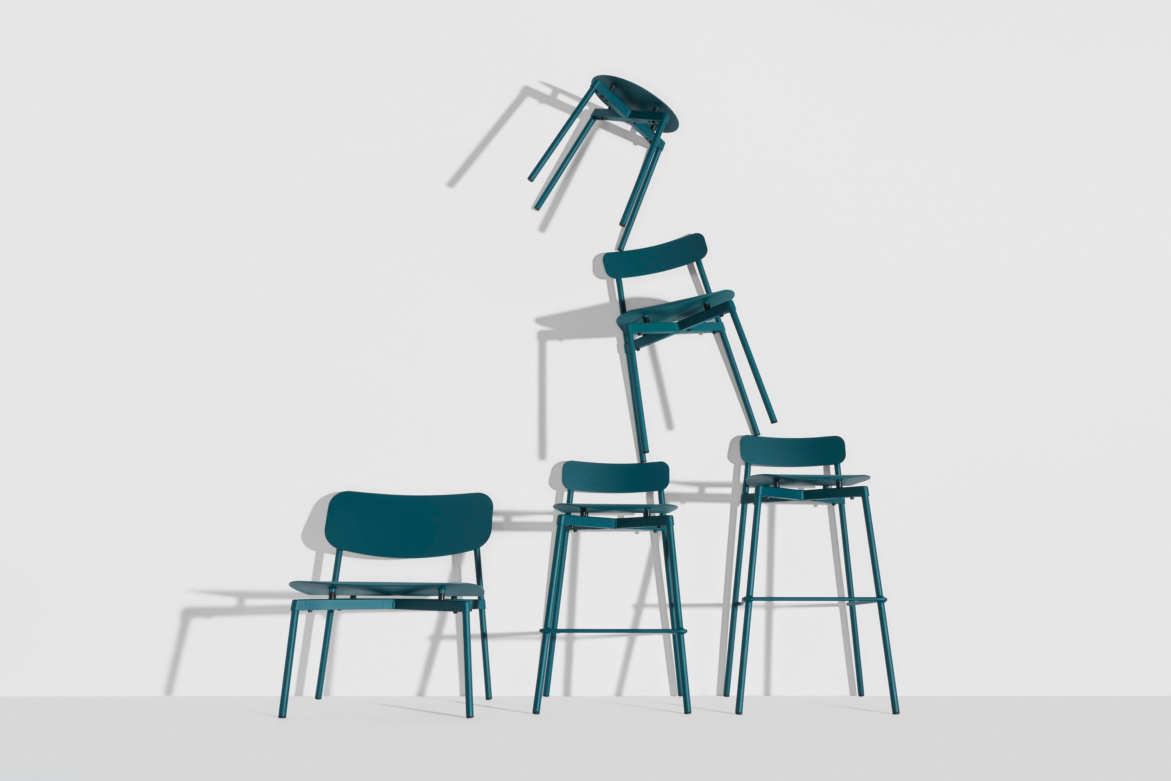 Алюминиевый штабелируемый стул с порошковым покрытием Petite Friture Fromme ARCH-00128934 - Вид №21