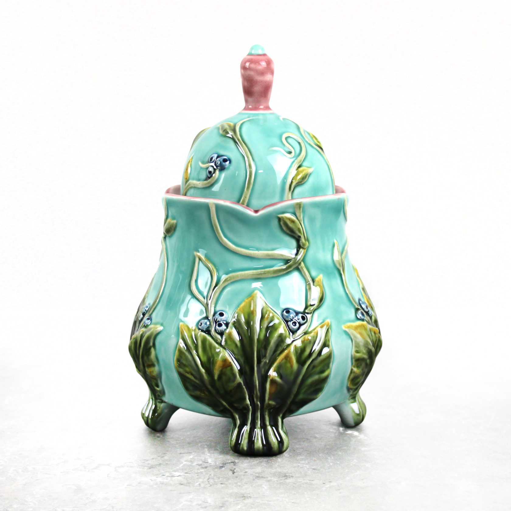 Сахарница «Летний луг» Голубой/Желтый PROVANSFAIENCE  - Вид №9