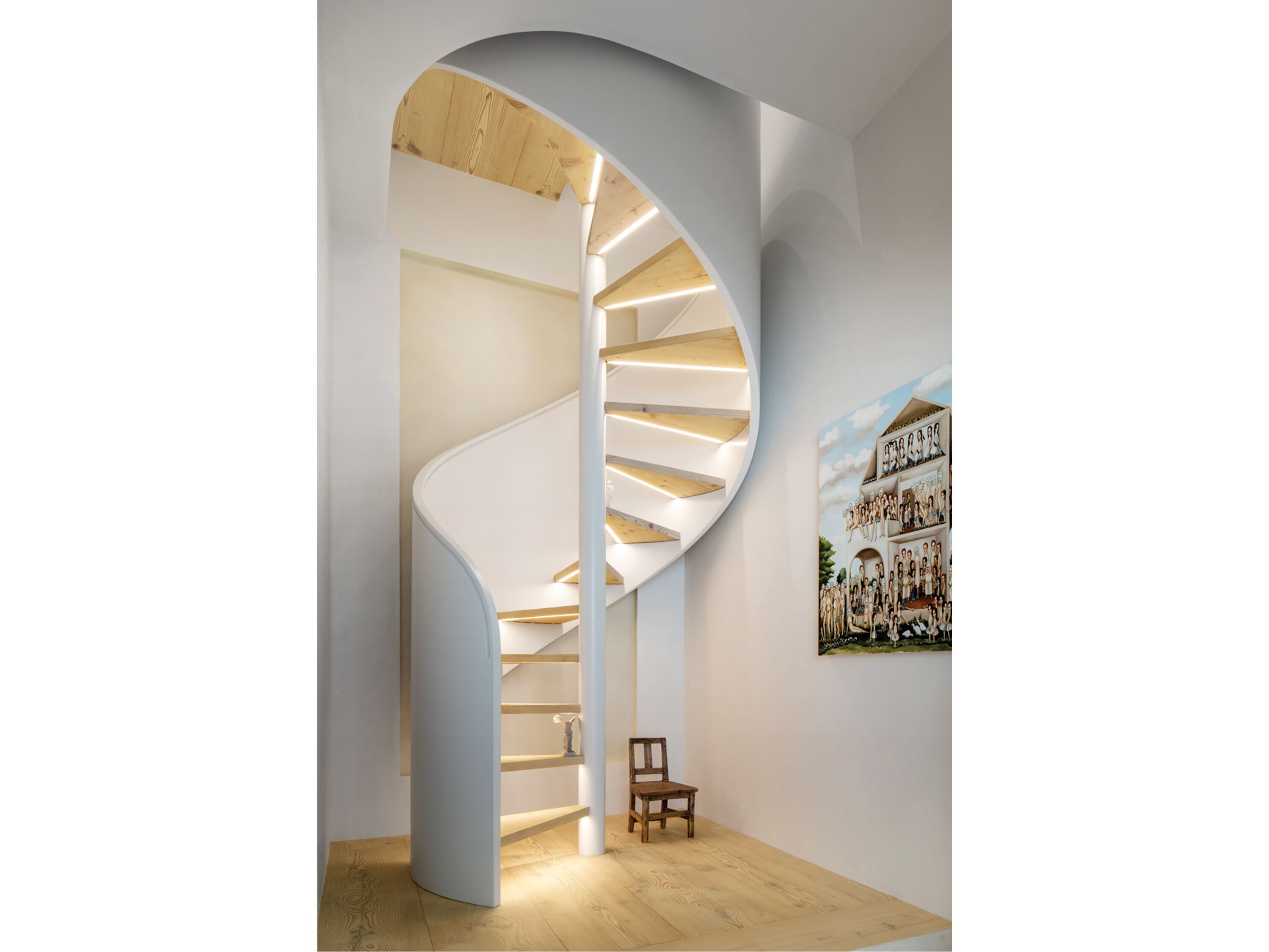 Винтовая лестница со светодиодами Siller Treppen ARCH-00089677