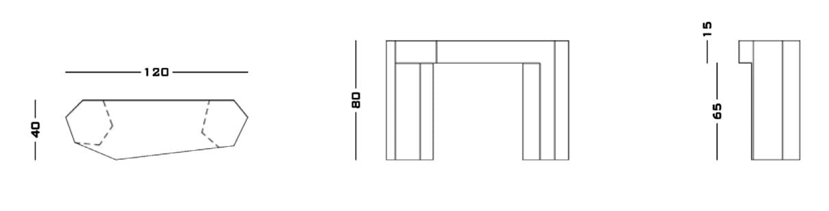 Деревянная консоль Secolo Lock ARCH-00063772 - Вид №6
