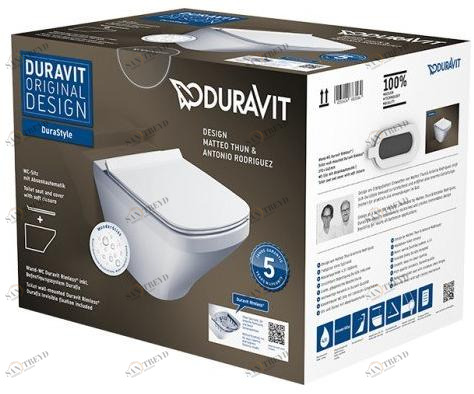 455109 Подвесной унитаз настенный Белый Duravit Durastyle Германия