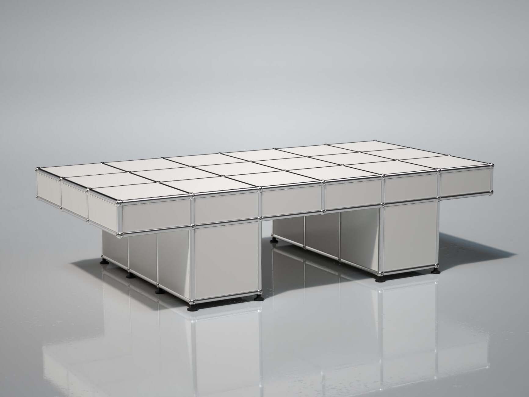 Стальной журнальный столик USM TESSELLATE ARCH-00102015 - Вид №2