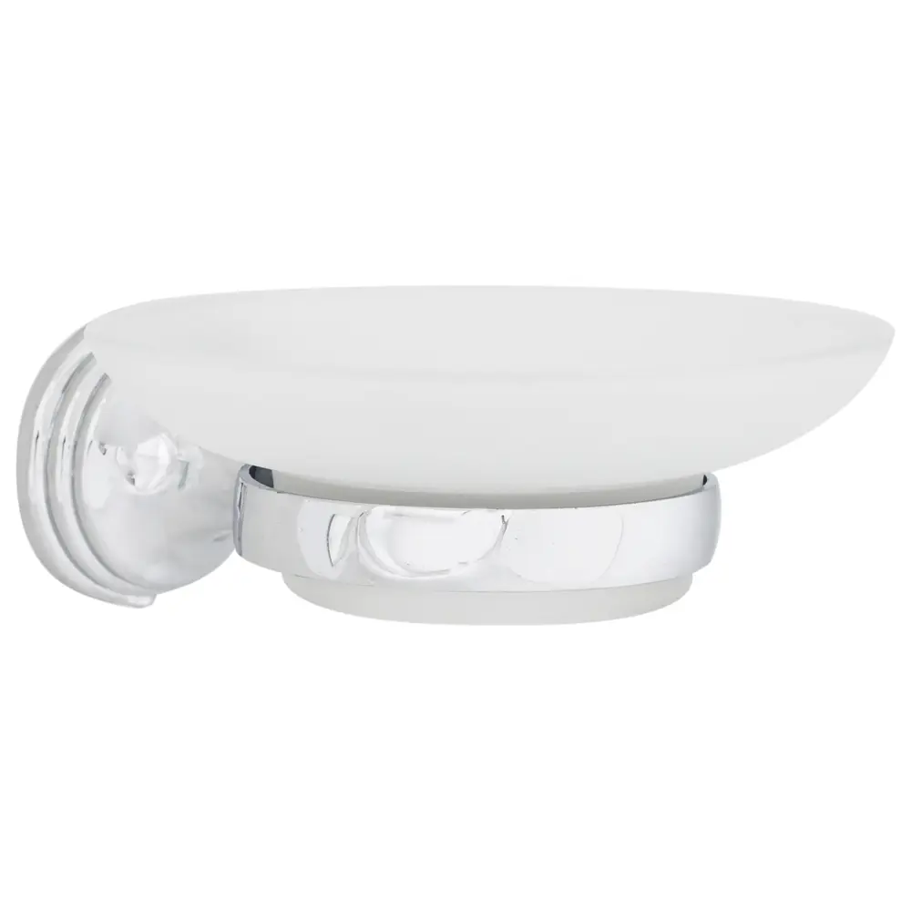 Мыльница Grampus "Laguna", стекло, цвет хром STLM-2144257