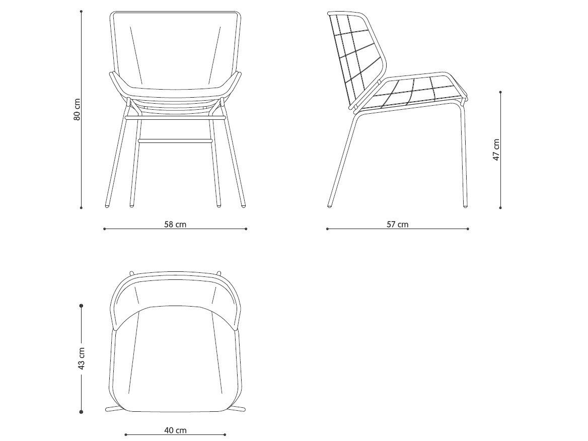 Мягкий стул из ткани TrabA' Кожа ARCH-00018615 - Вид №7