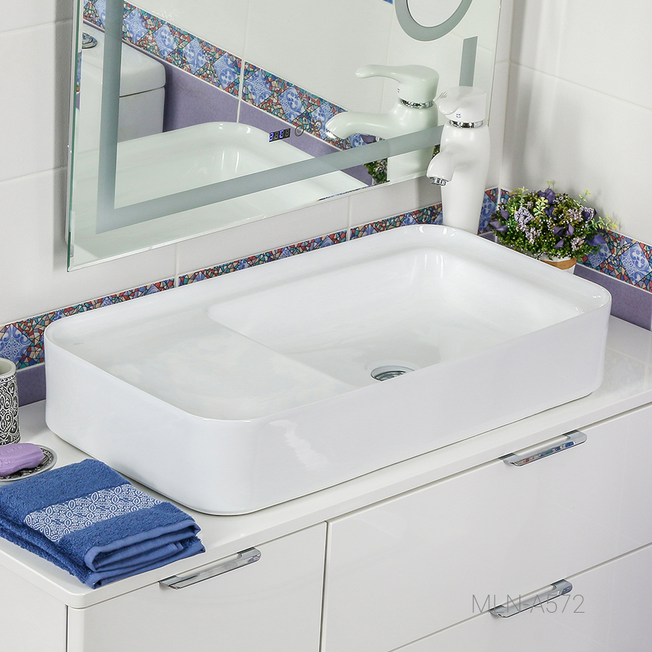 Накладная раковина melana mln-a572 A572-805 - Вид №2