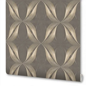 Обои Anturage Otto бежевые с геометрическим узором 1.06 м 89404398