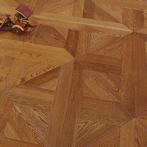 Модульный паркет Marco Ferutti Linea Linea Коньяк Дуб с брашью (Текстурированная) 405х405 мм 2600600028 - Вид №7