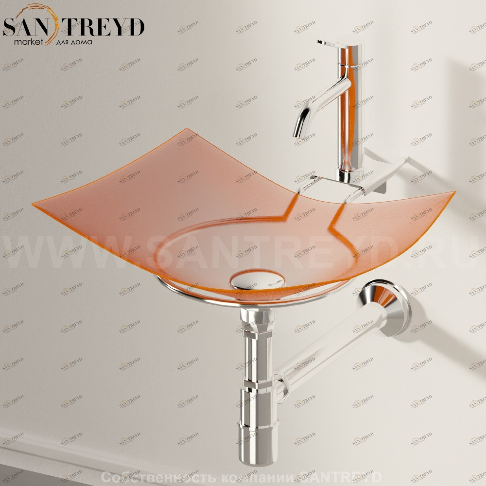 AFOG0600LAR Подвесная раковина настенная прямоугольная Agape 