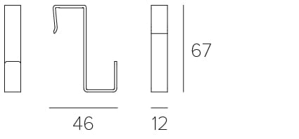 Алюминиевая вешалка для одежды Letroh NODO FURNITURE ARCH-00041700 - Вид №3
