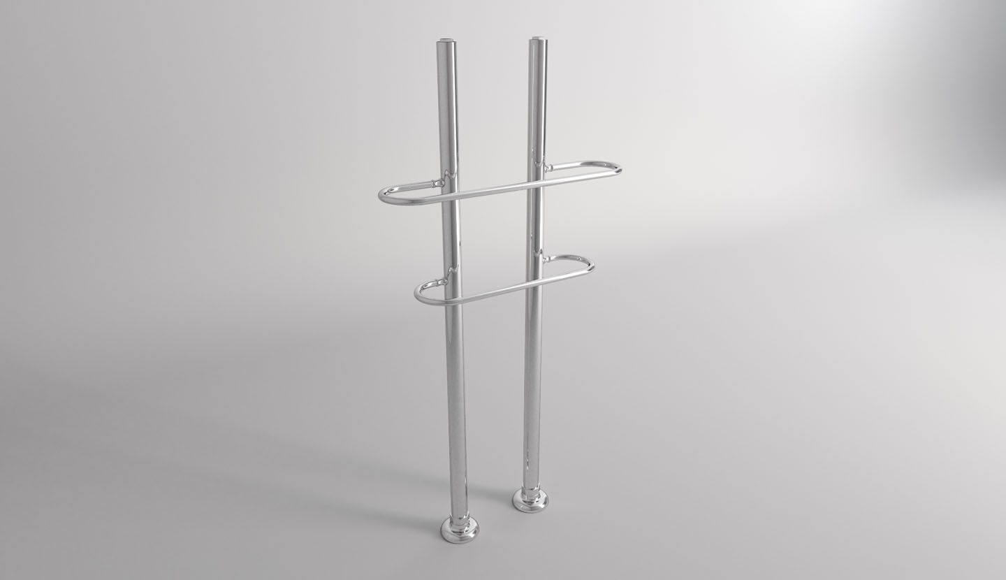 Смеситель для ванны с 2 отверстиями с ручным душем Park Avenue Caruso ARCH-00058198 - Вид №6