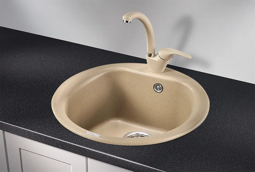 5101, ПЕСОК, кухонная мойка, кварц GRANULA 5101-ST46