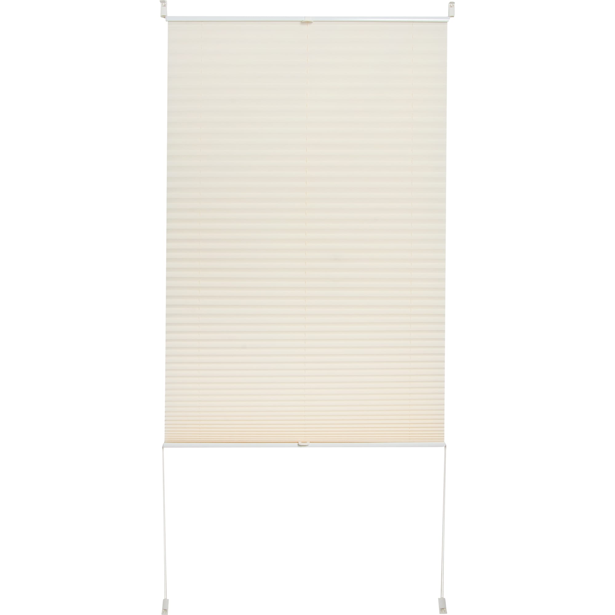 82057282 Штора плиссе «Плайн», 75х160 см, текстиль, цвет экрю Santreyd  - Вид №1