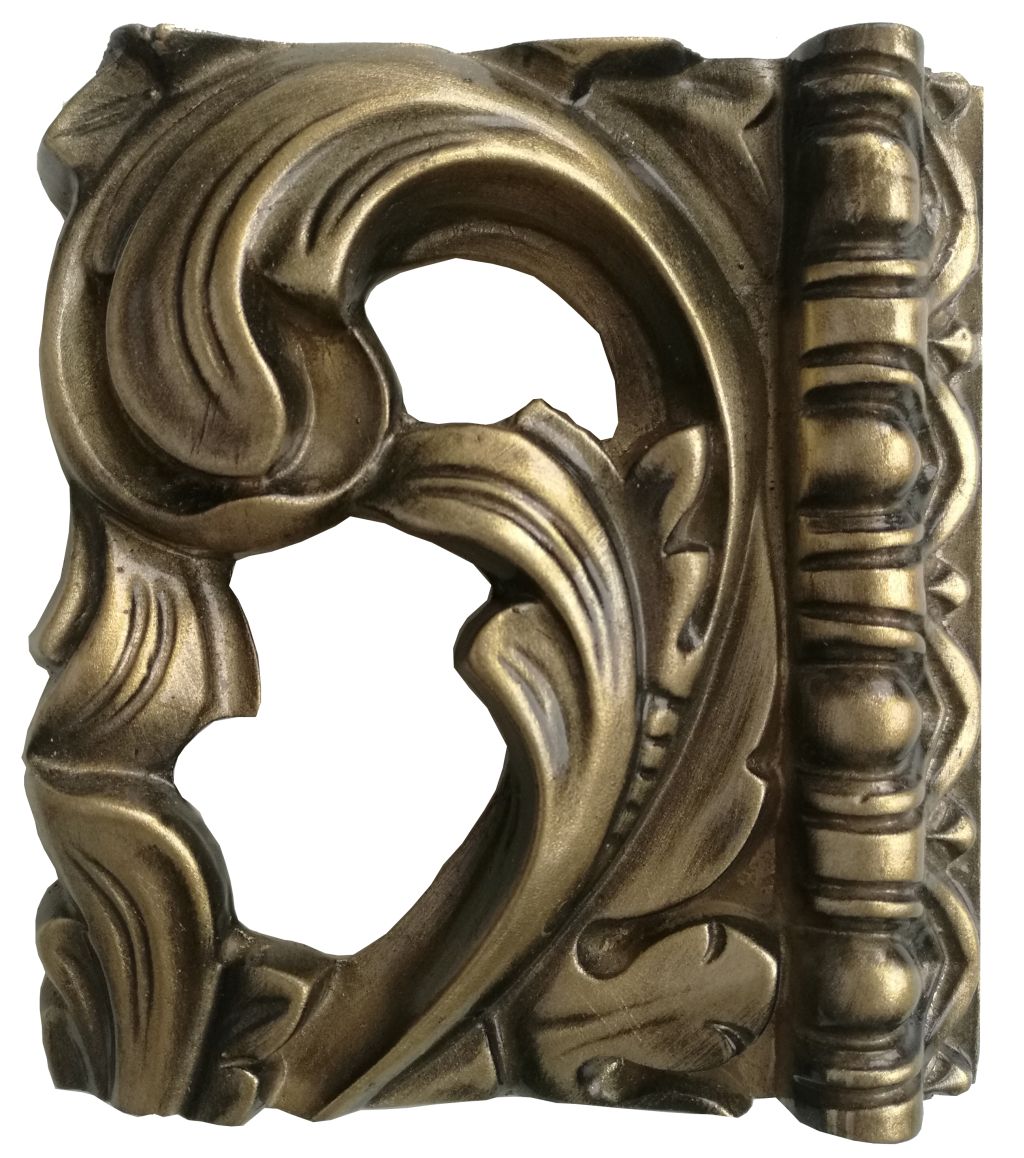 Зеркало ISABELLA овальное без фацета арт. TS-107601-W/B белый глянец с бронзой Tessoro TS107601WB - Вид №2